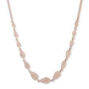 Givenchy Pavé Pear Shape gold necklace